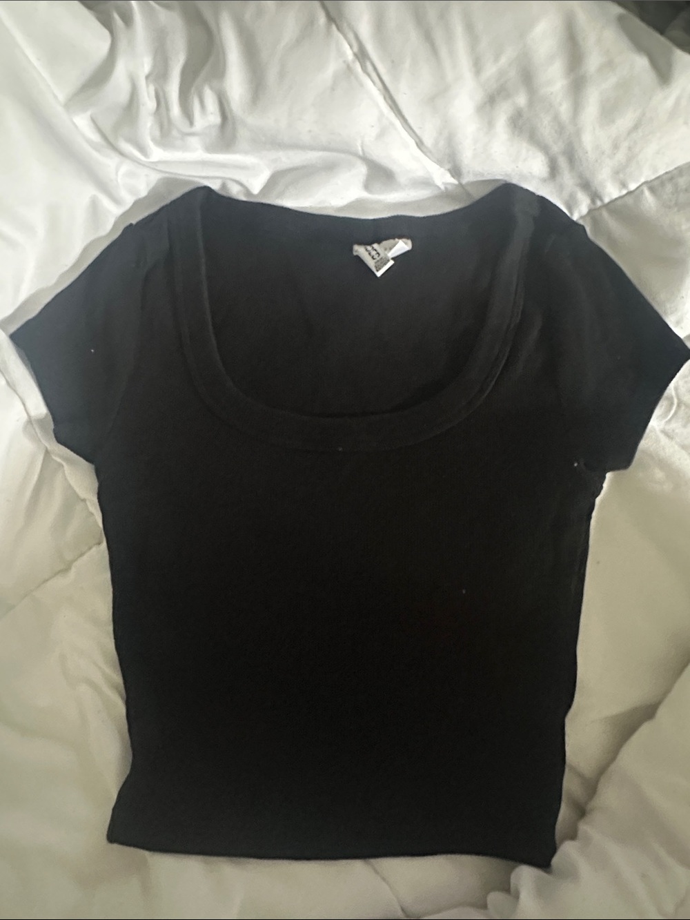 H&M Ribbed Cropped Tshirt